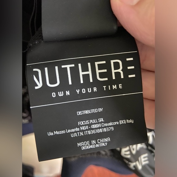 OUTHERE UTILITY WINDBREAKER W/HIDDEN HOOD Navy Italy Men’s Sz Medium - Picture 11 of 16